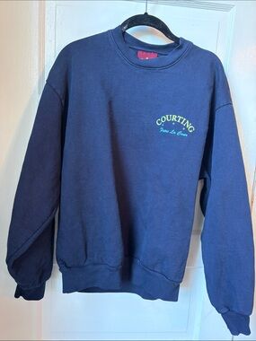 Courting "Faire La Couer" Navy Sweatshirt